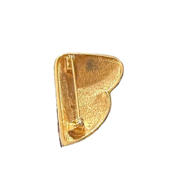Vtg Christian Dior Gold Tone Prong Set & Baguette Clear Crystals Brooch Pin 2” - Picture 13 of 15
